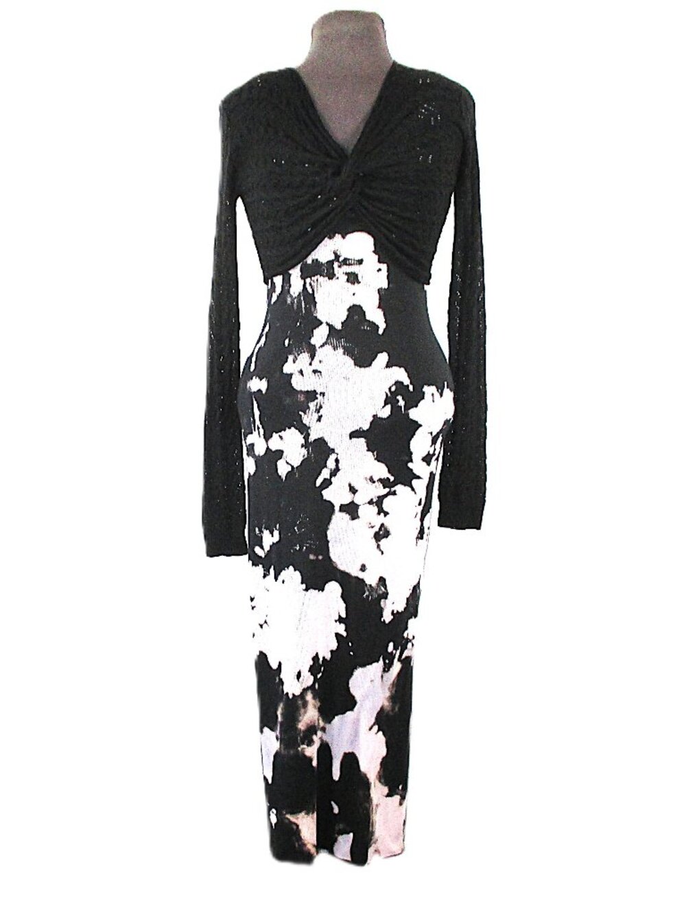 COTTON CITIZEN "VERONA" TIE DYE RIBBED TANK DRESS + LACE BOLERO CARDIGAN 😎